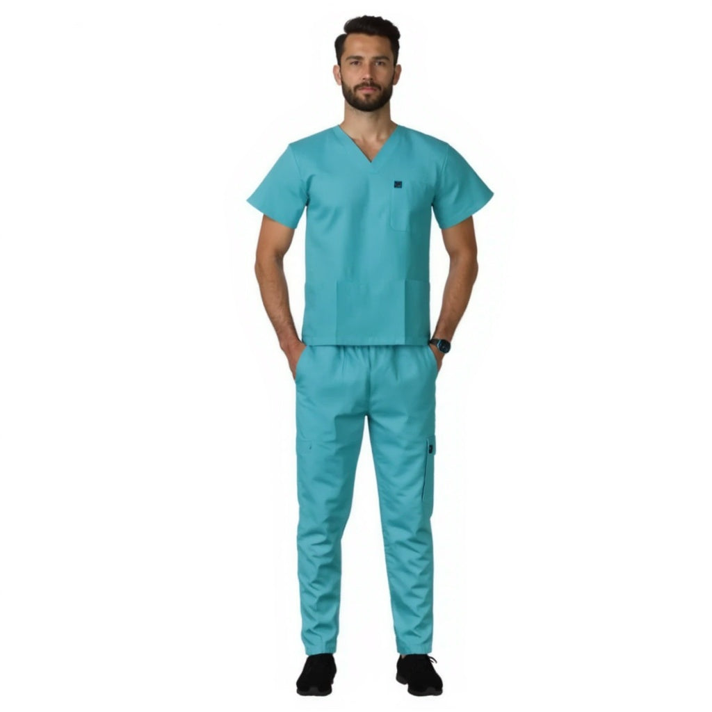 Surgical Scrub Top - Ocean Blue