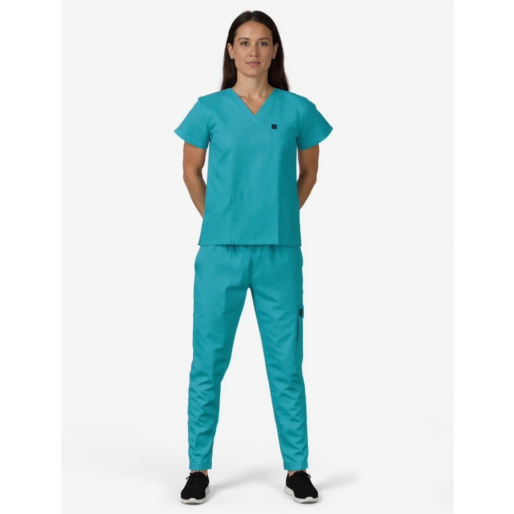 Surgical Scrub Top - Ocean Blue