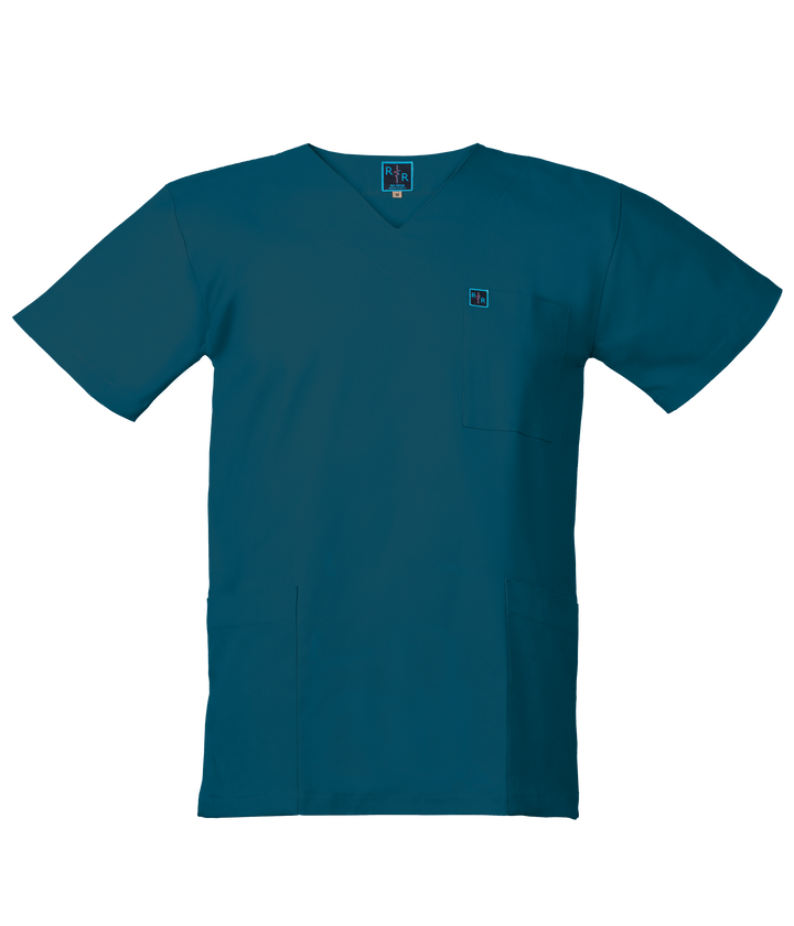 Surgical Scrub Top - Teal Blue