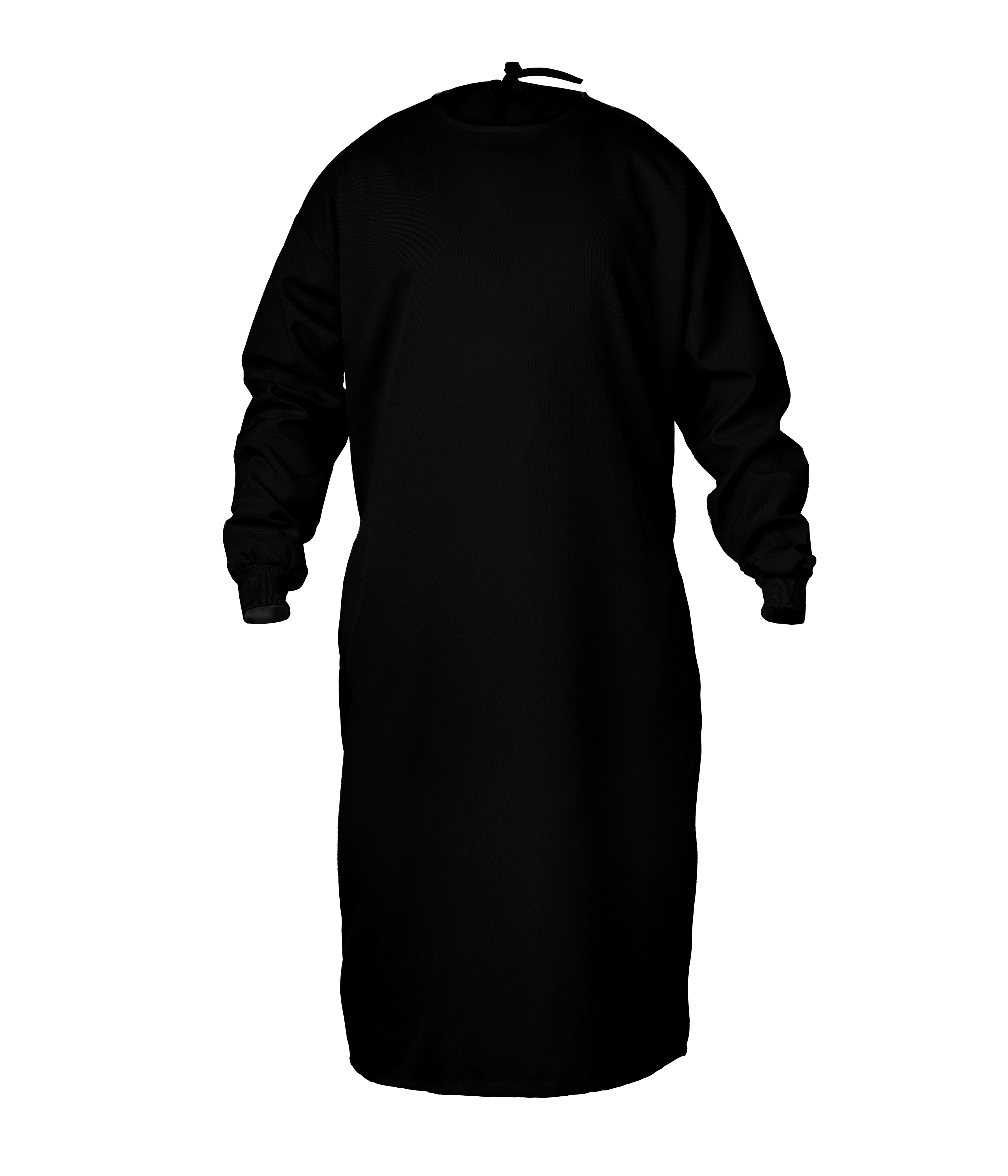 Surgical Gown - Fully Washable - Black