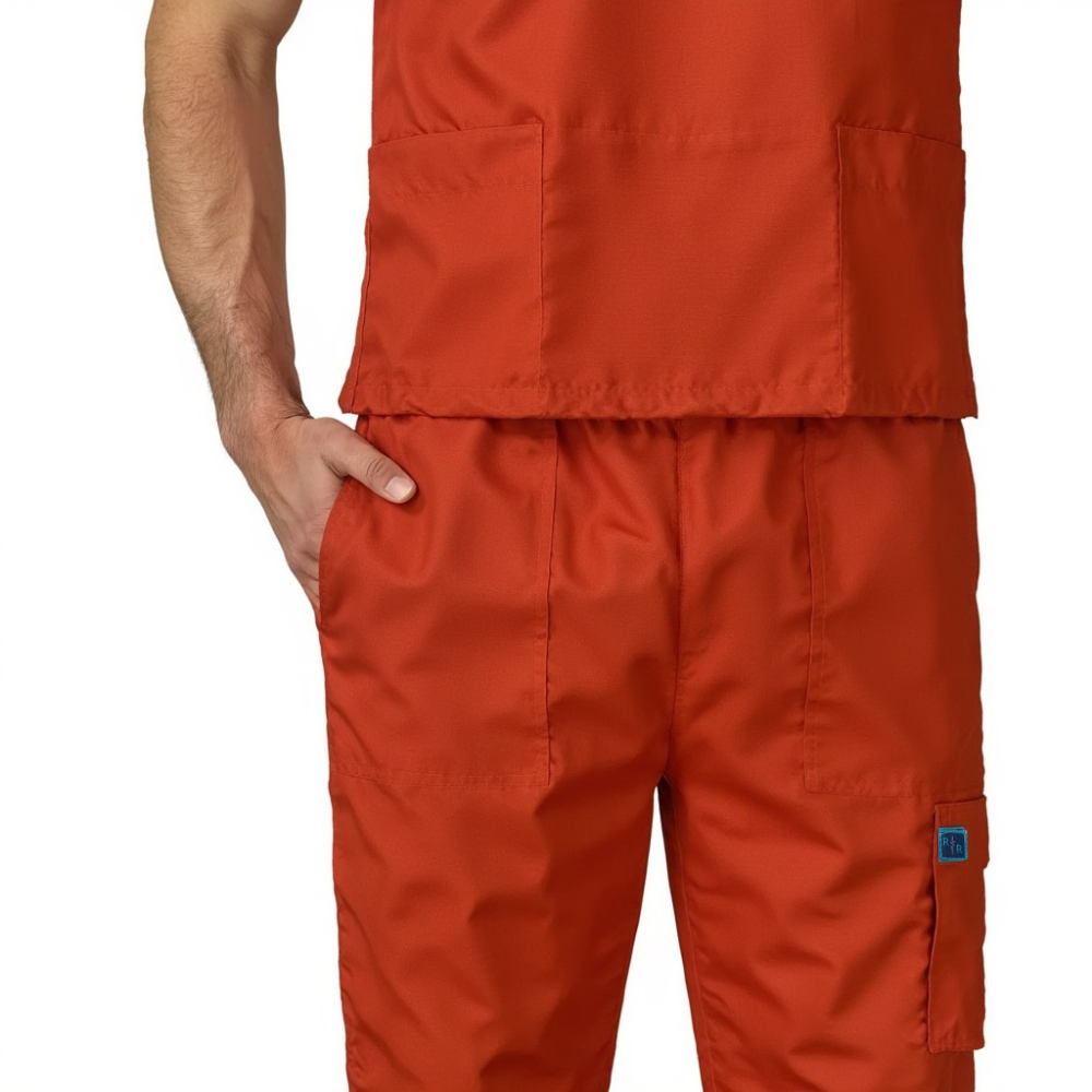 Surgical Scrub Set (Cuffed) - Rust Orange