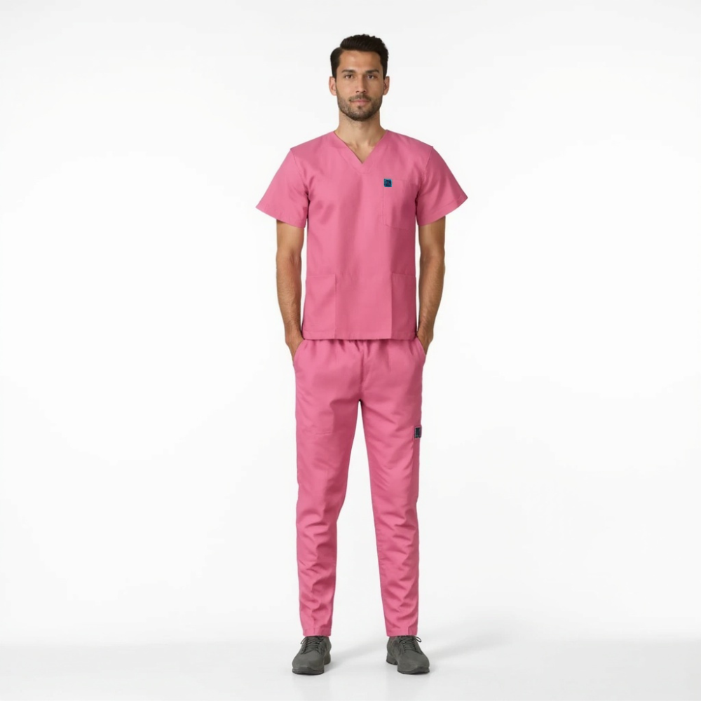 Surgical Scrub Set Cuffed - Berry Pink