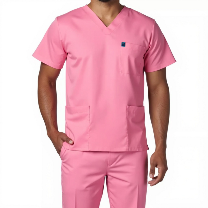 Surgical Scrub Top - Berry Pink