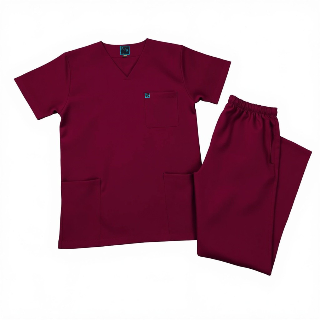 Maroon Surgical Scrub Set