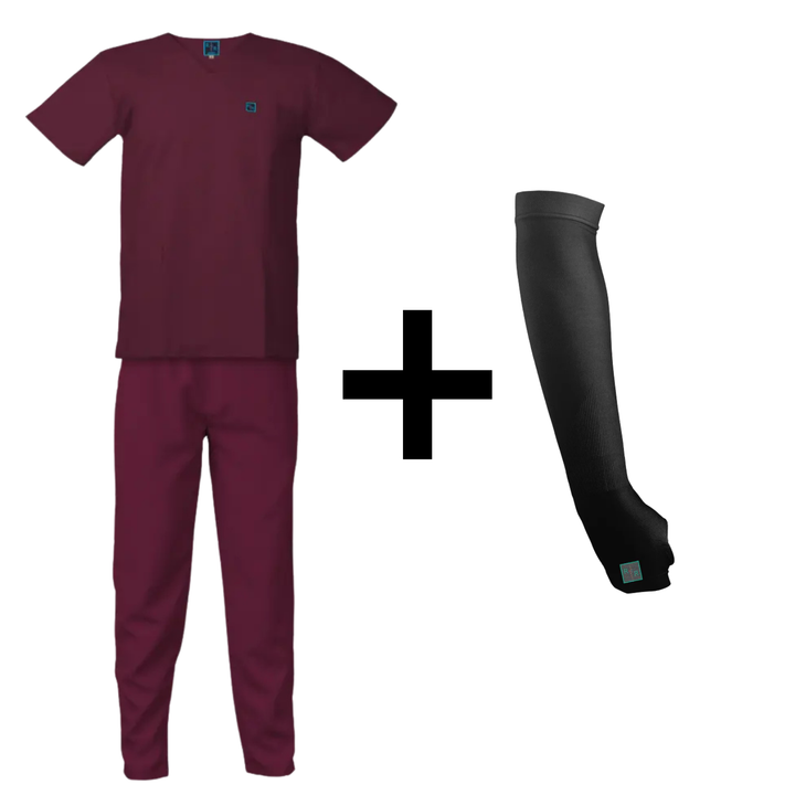 Black Friday Offer: Maroon Scrub Set + Free Sleeve