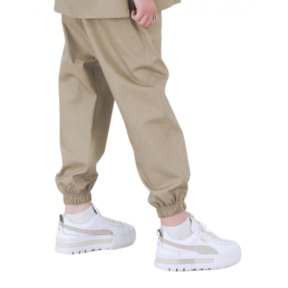 Surgical Scrub Cuffed Trouser - Khaki (Light Weight)