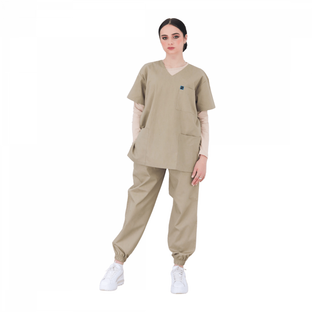 Khaki Surgical Scrubs Sets (Light Weight)