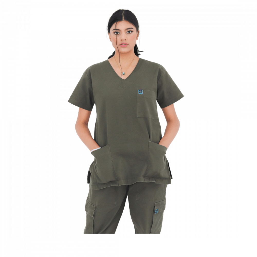 Olive Surgical Scrubs Set (Light Weight)