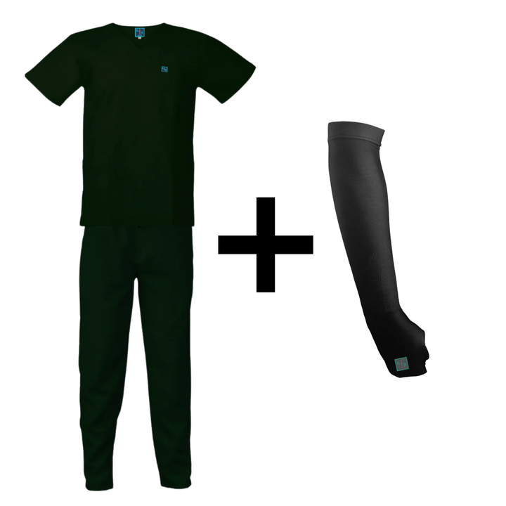 Black Friday Offer: Bottle Green Scrub Set + Free Sleeve