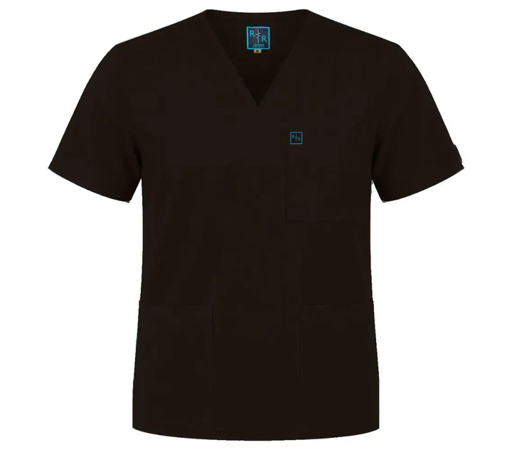 Surgical Scrub Top - Choc Brown