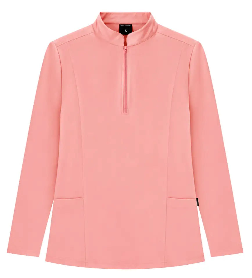 Ladies Hijab Scrub Top - Coral