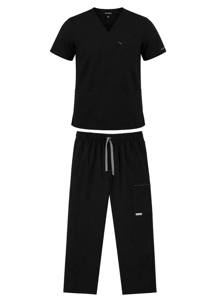 Mens Black Scrub Set