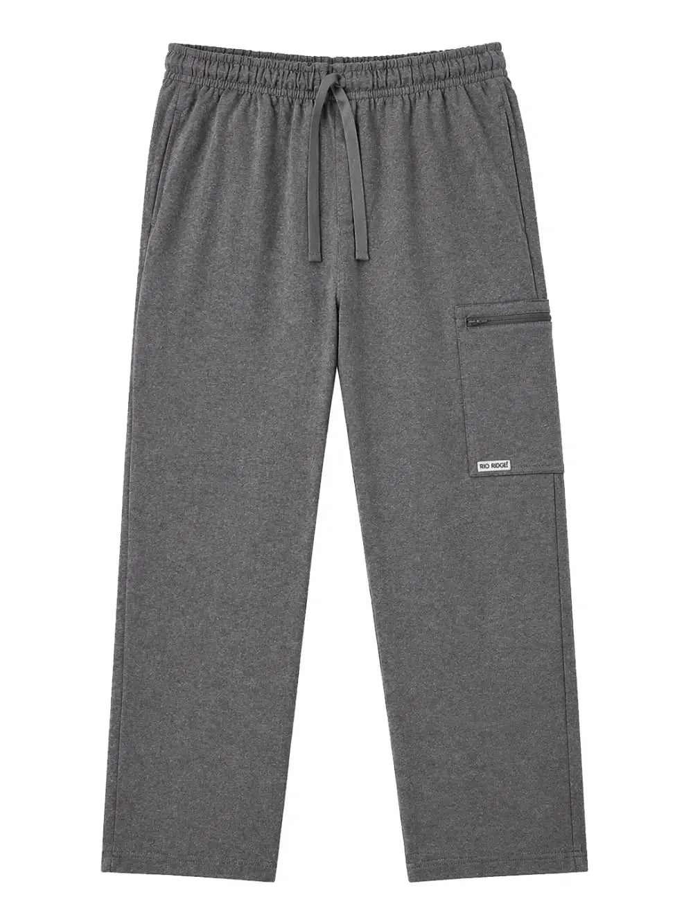 Mens Basic Scrub  Pant - Melange Grey