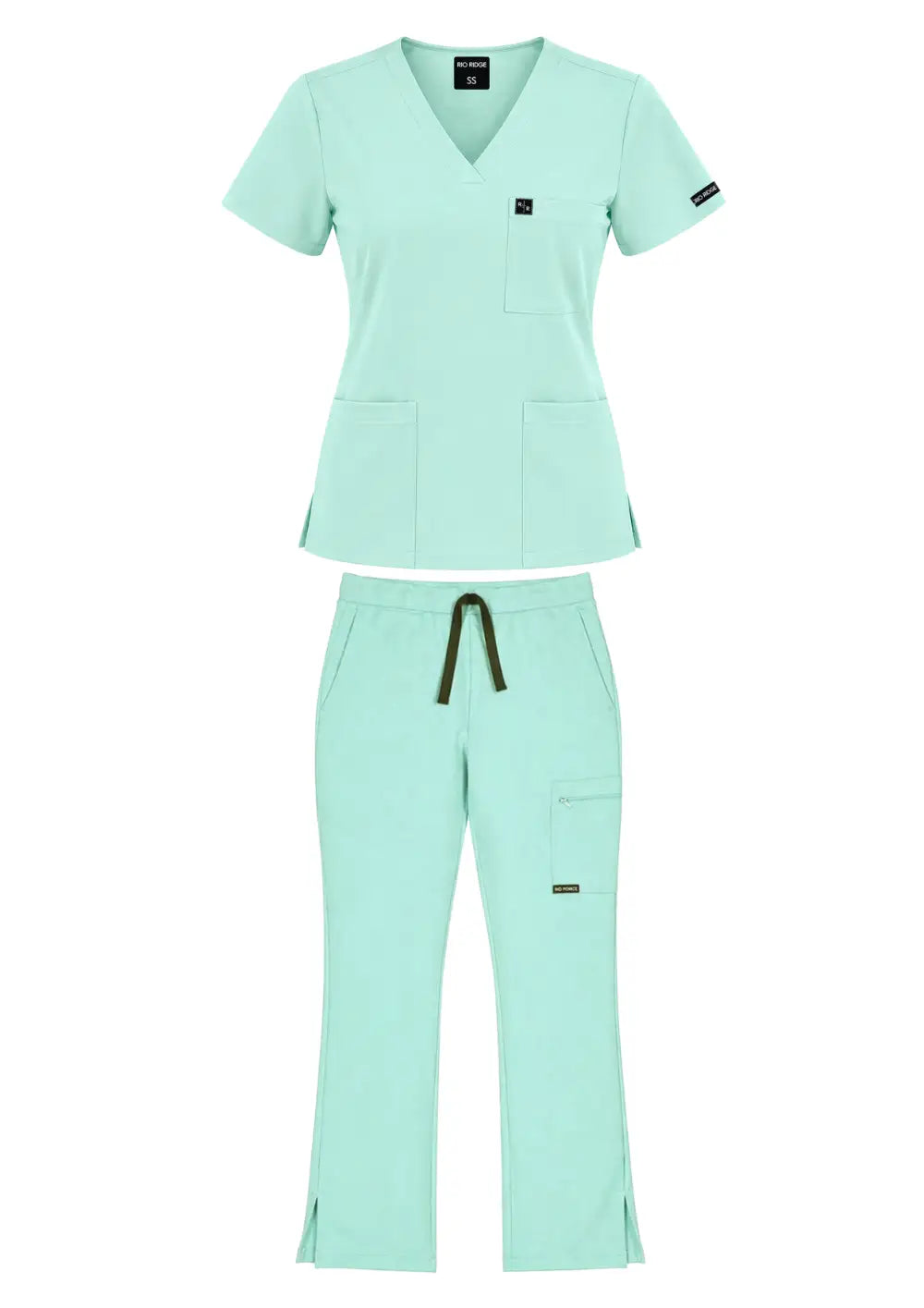 Ladies Mint Scrub Set