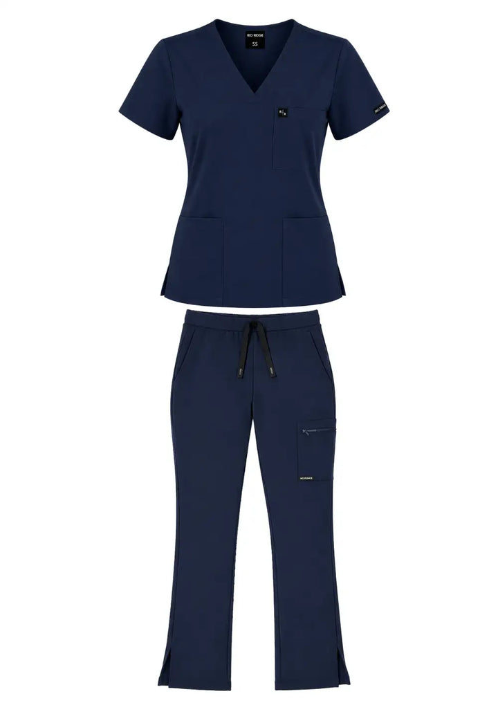 Ladies Navy Scrub Set