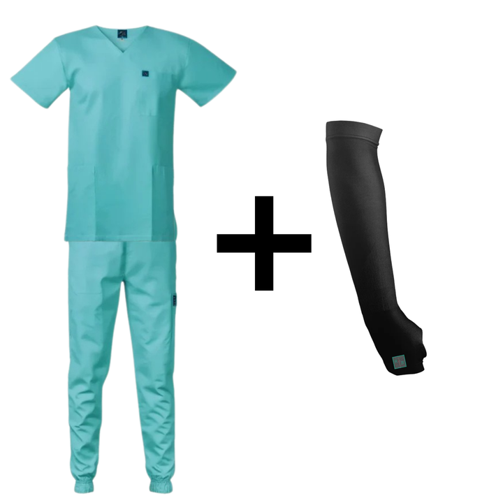 Black Friday Offer: Ocean Blue Scrub Set + Free Sleeve