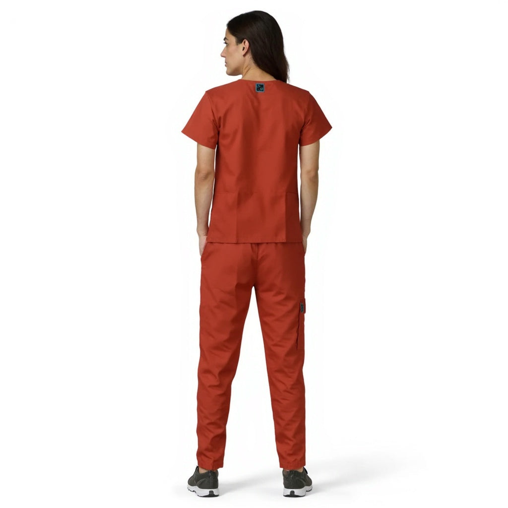 Surgical Scrub Set (Cuffed) - Rust Orange