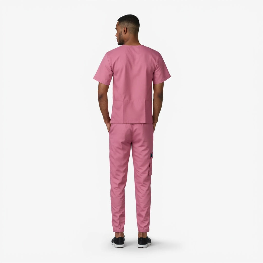 Surgical Scrub Set Cuffed - Berry Pink