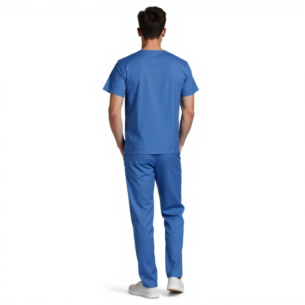 New School Blue Scrub Set