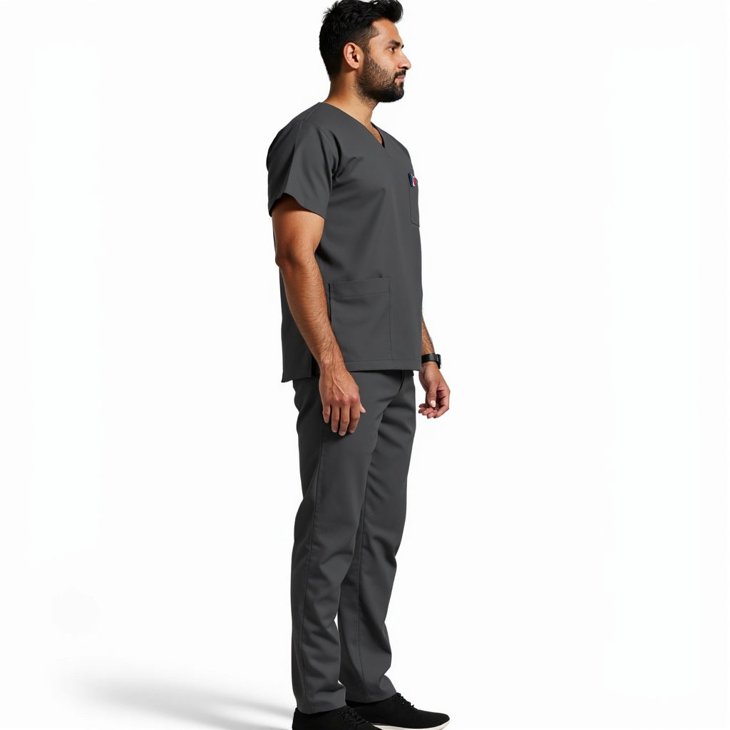 Grey Surgical Scrub Set