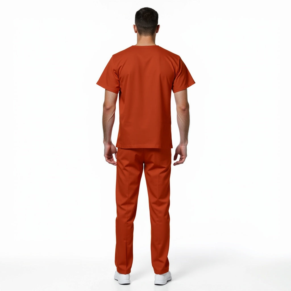 Surgical Scrub Set - Rust Orange