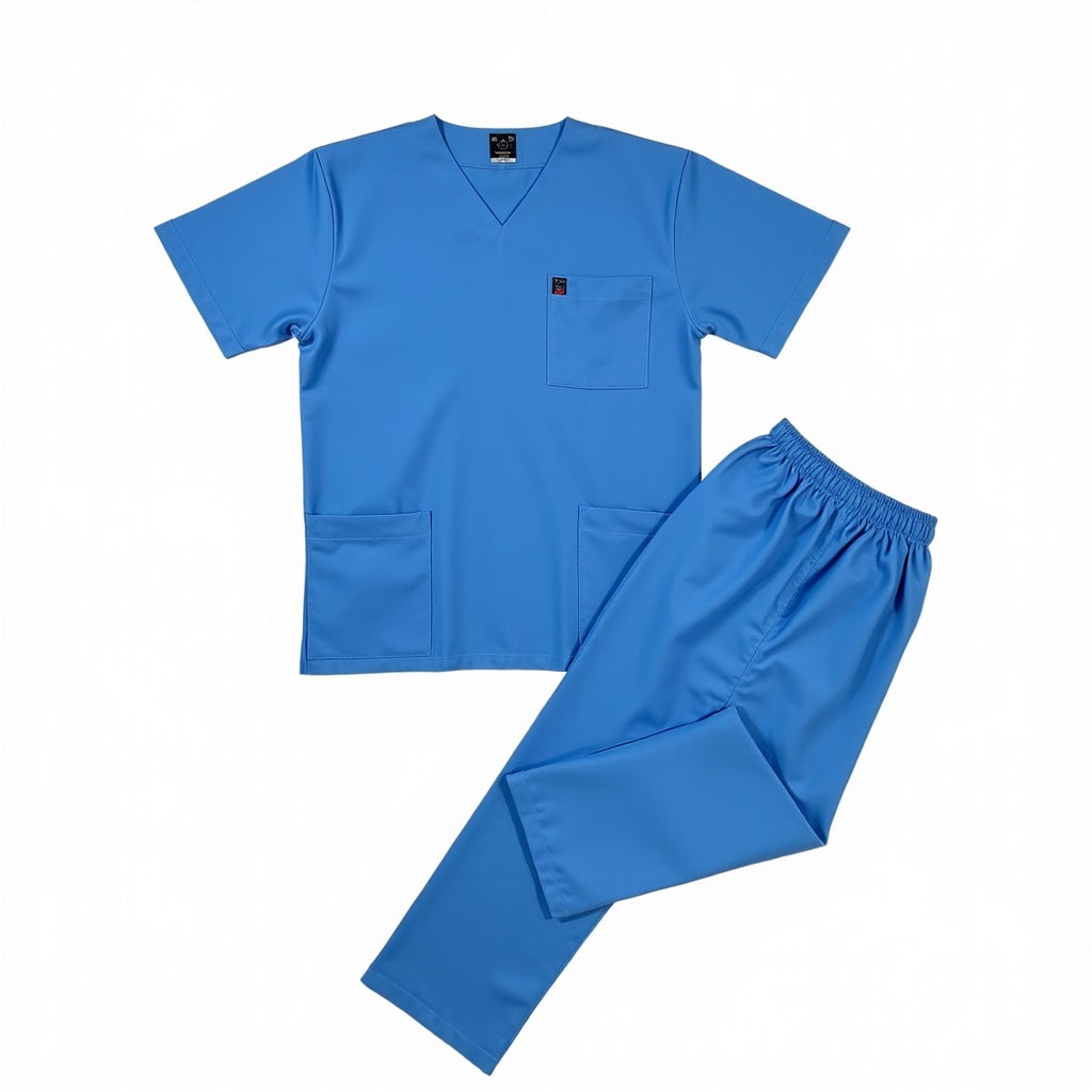 Surgical Scrub Top - New School Blue