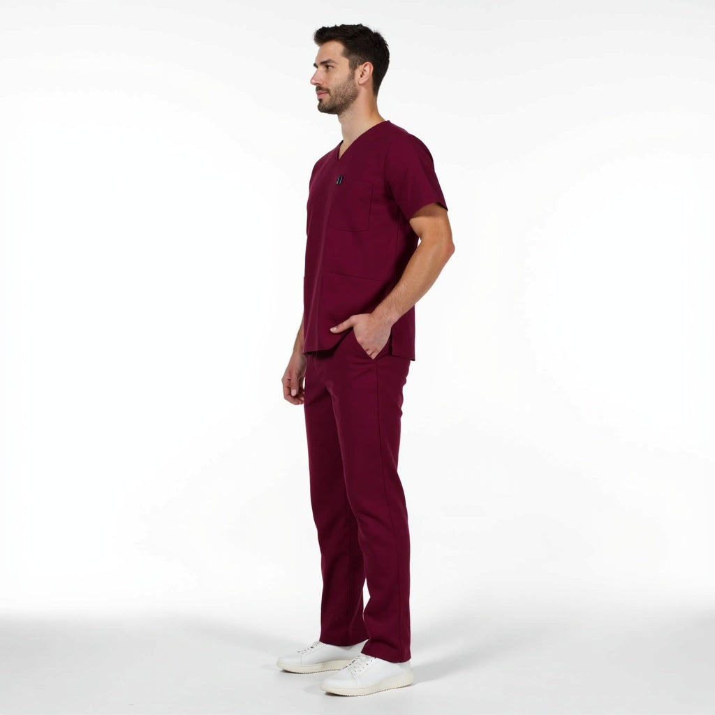 Maroon Surgical Scrub Set