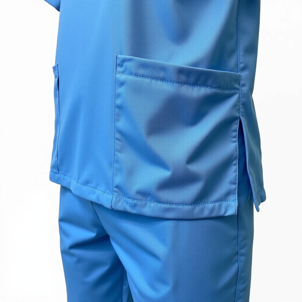 Surgical Scrub Top - New School Blue