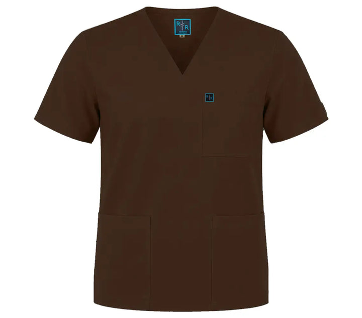 Surgical Scrub Top - Pecan Brown