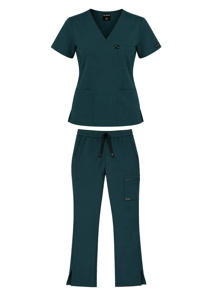 Ladies Petrol Scrub Set