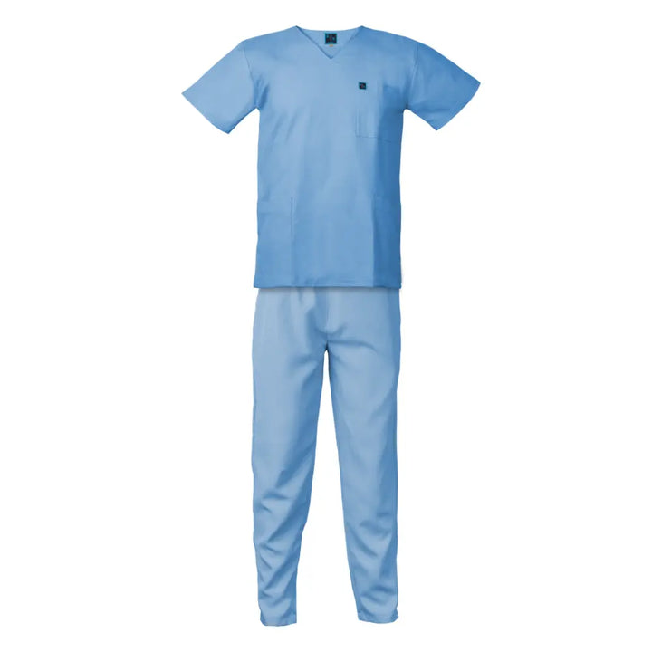 Powder Blue Surgical Scrub Set